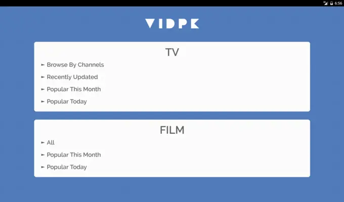 Vidpk android App screenshot 3