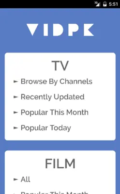 Vidpk android App screenshot 7